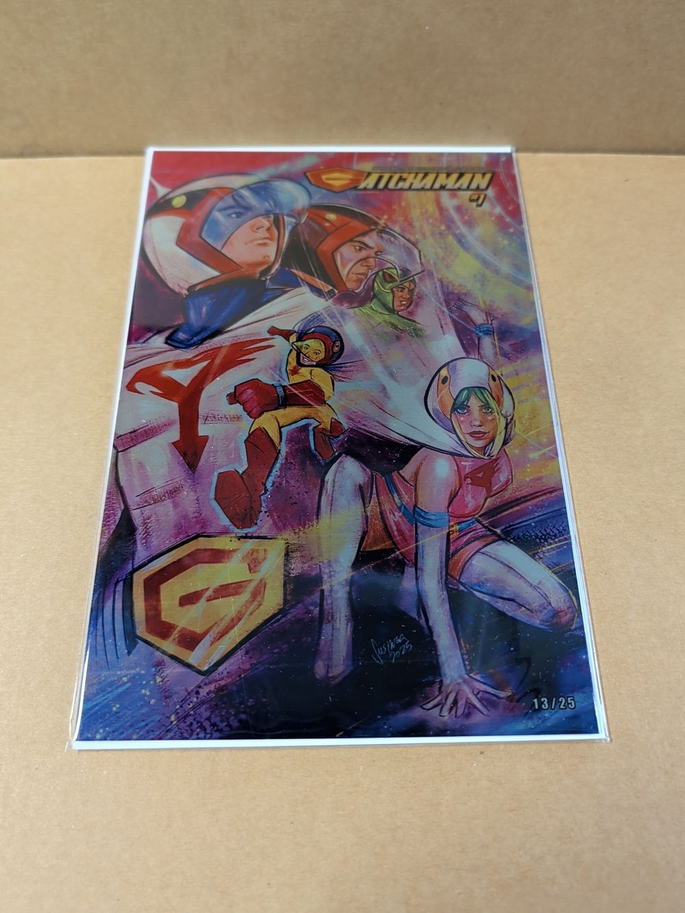 MAD Cave Studios Gatchaman #1 Whatnot Variant Suspiria Vilchez 13/25 Metal cover